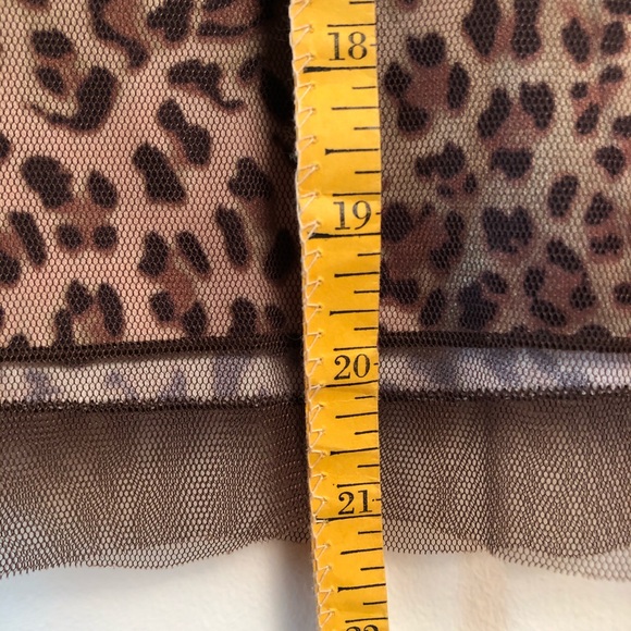 🛑SOLD📦 • 
Leopard, Brown Mesh Overlay & Bronze Sequin Skirt•FINAL MARKDOWN - Picture 8 of 8